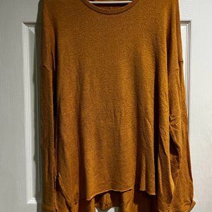 Burnt Orange American Eagle Long Sleeve Shirt